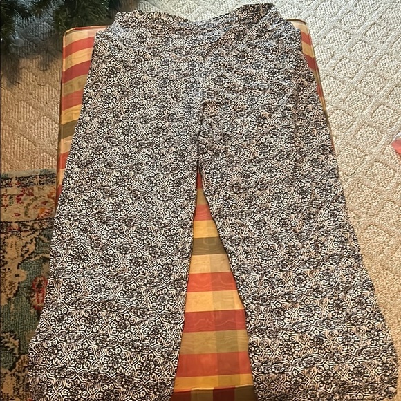 Pants - Black and White Patterned Women's Pants